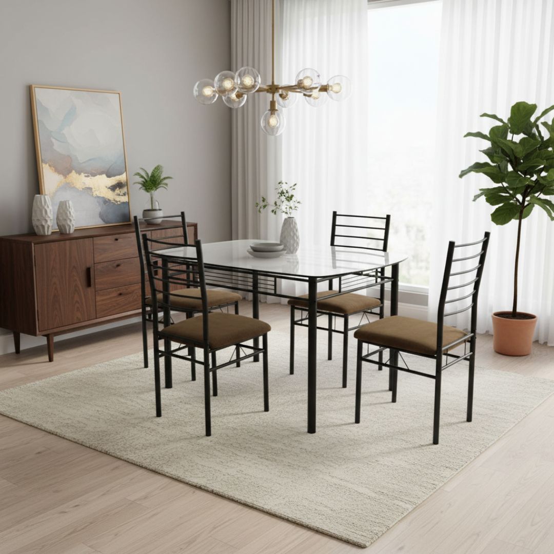 DT-DS-031G DINING TABLE 1+4 CHAIRS