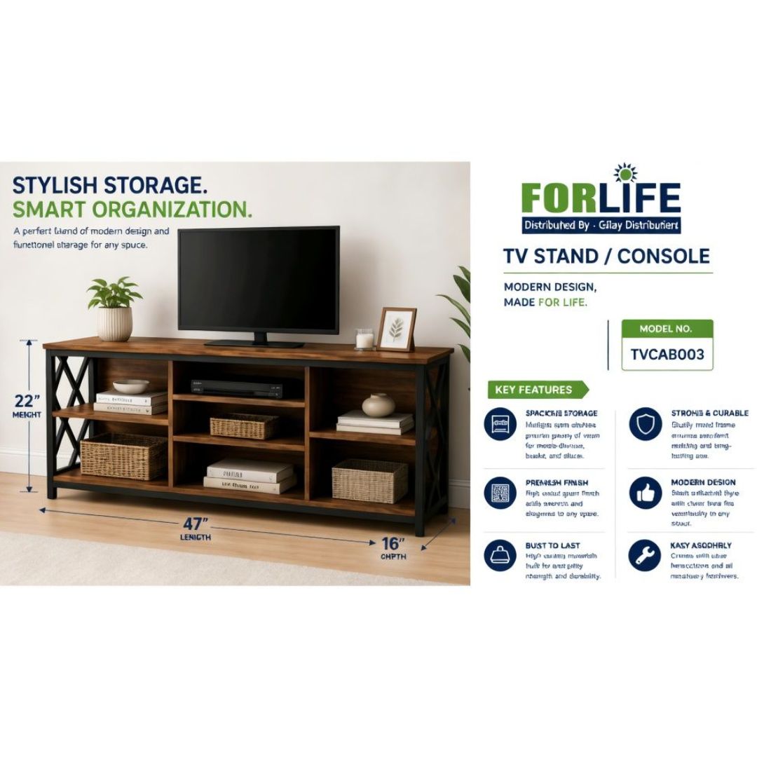 TVCAB03 TV-003 TV CABINET MULTI PURPOSE SHELF