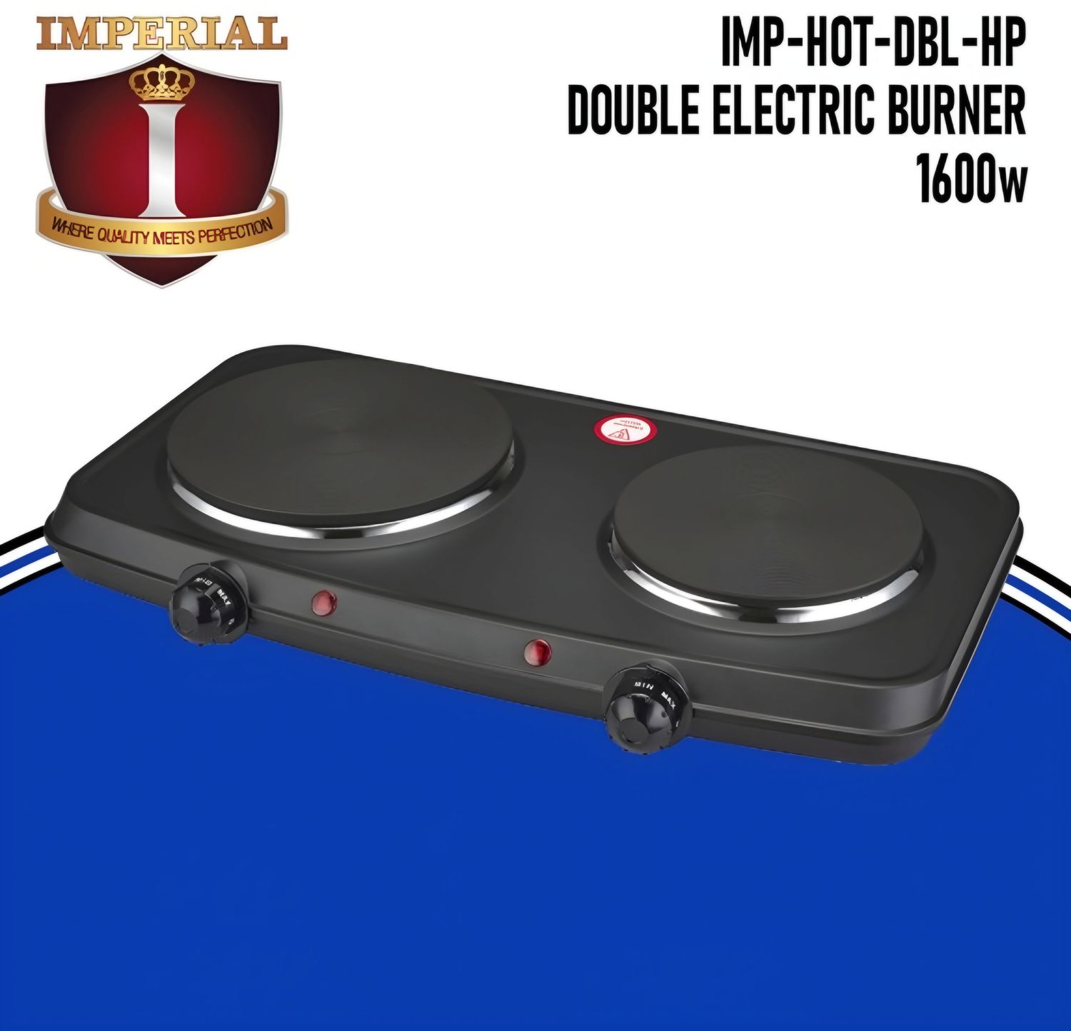 IMP-HOT-DBL-DINNER--HP IMPERIAL HOTPLATE-DOUBLE BURNER SMOOTH TOP