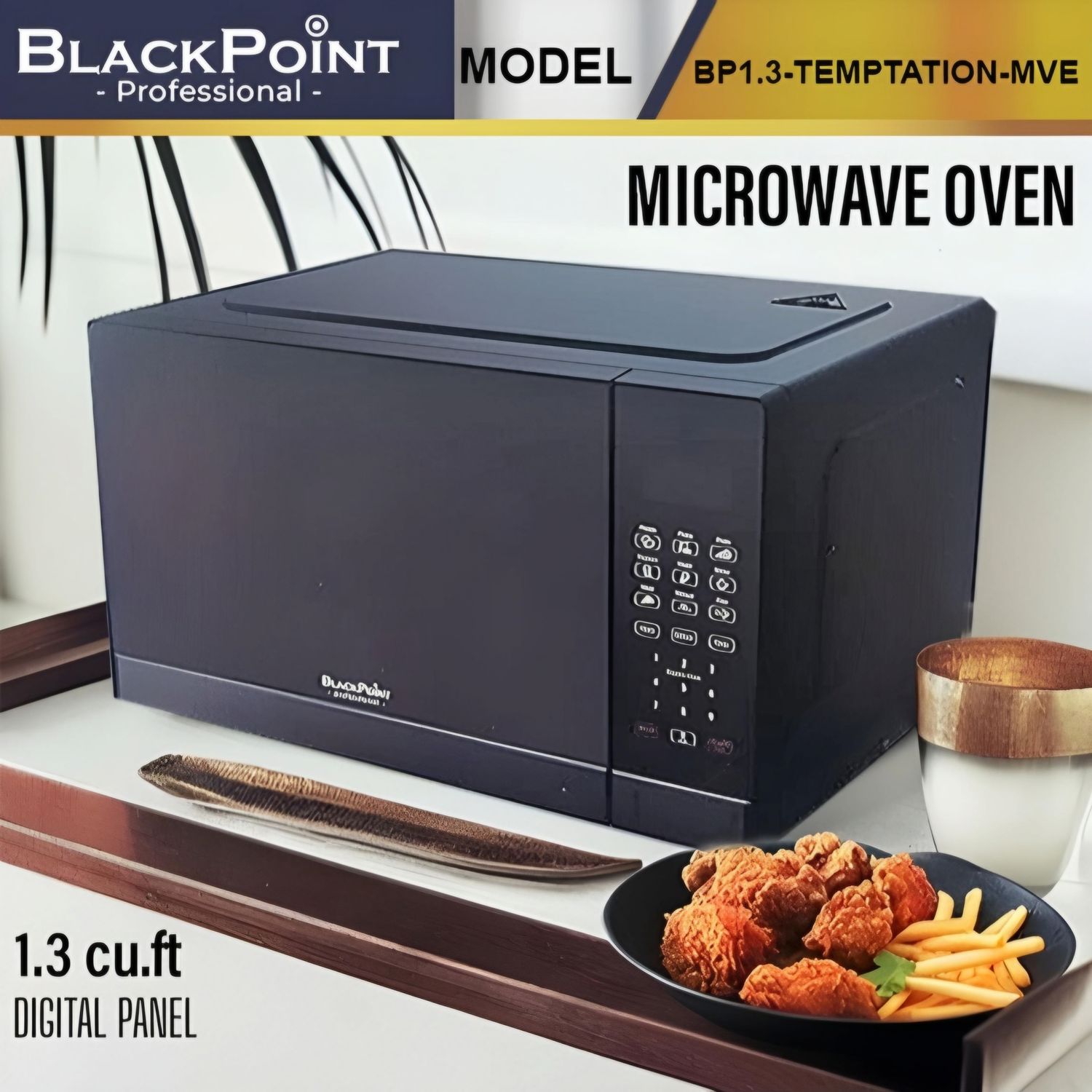 BP1.3-TEMPTATION-MVE BLACKPOINT MICROWAVE 1.3 CB RAPID HEAT