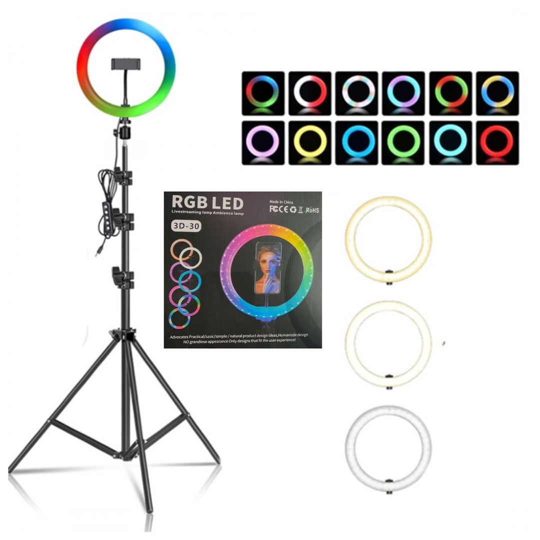 3D-30 RGB LED 12" RING LIGHT