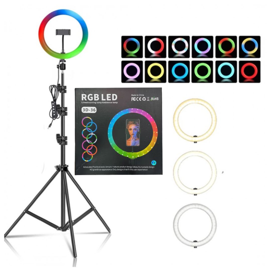 3D-36 RGB LED 15" LED RING LIGHT