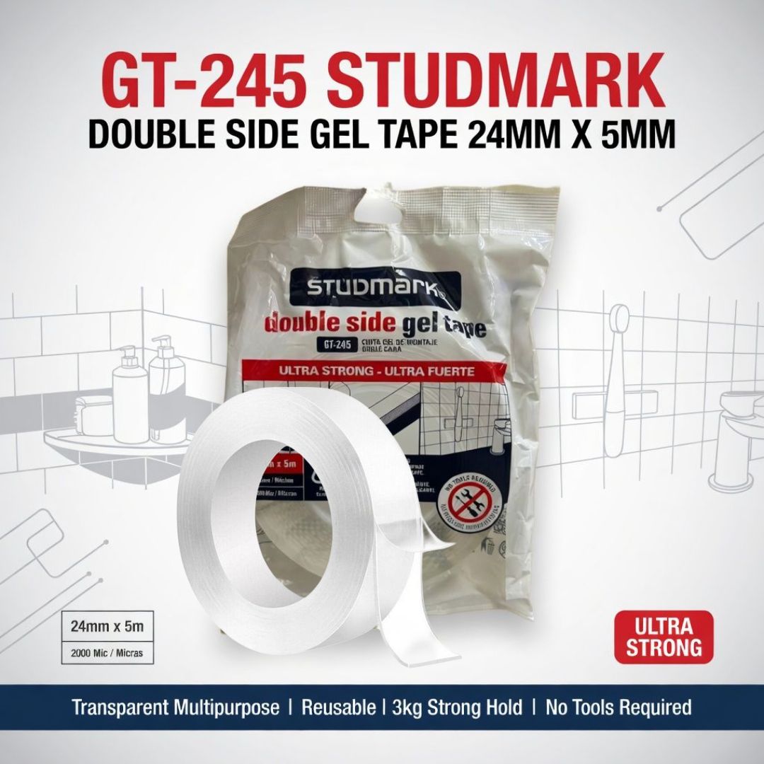 GT-245 STUDMARK DOUBLE SIDE GEL TAPE 24MM X 5MM