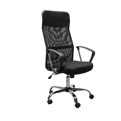 QZY-2501 Manager Chair w/Arm Rest (Torin) - Black AM160GEN46