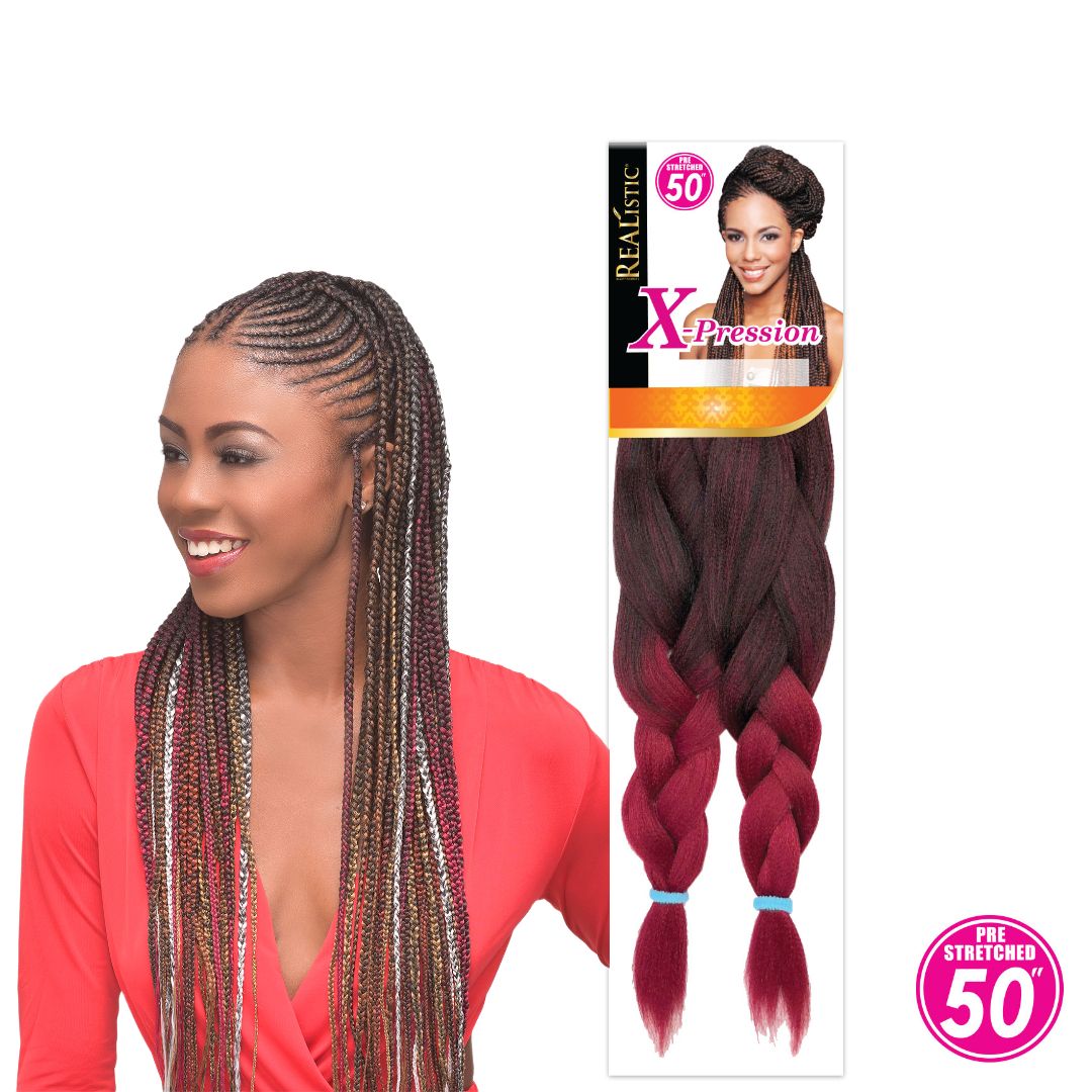 REALISTIC  X-PRESSION 50"  #T1BBG HAIR