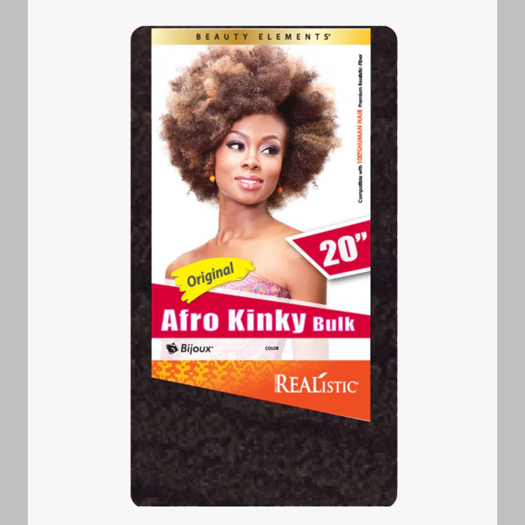 20" #M1BBG REALISTIC AFRO KINKY BLULK HAIR