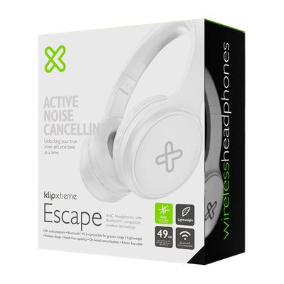 KNH-300WH Klip Xtreme - KNH-300WH - Headphones - For Home audio - Wireless - ANC - 32Hr - White