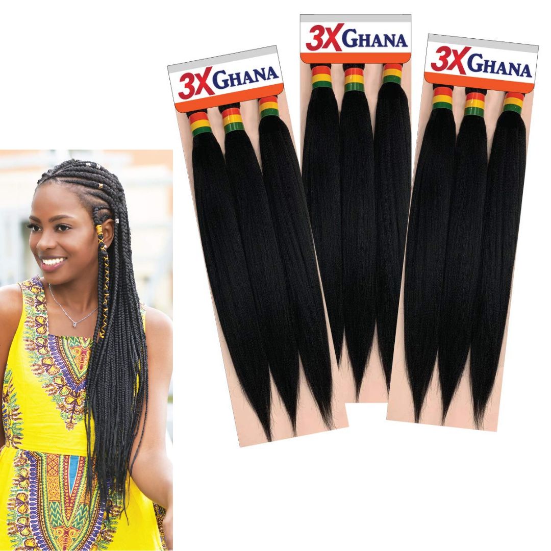 #1 REALISTIC 3X EXPRESSION GHANA PRE-STRETCHED 50"