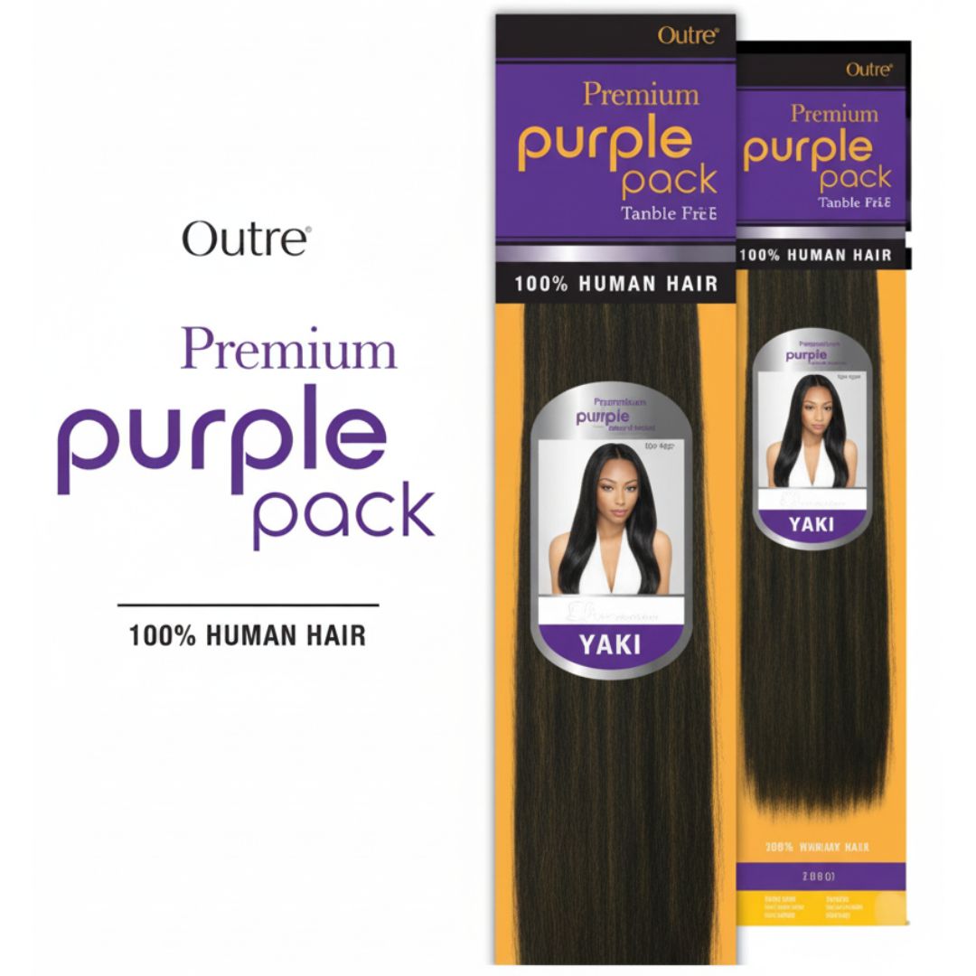 OUTRE #1 PREMIUM PURPLE PACK 10" YAKI HUMAN HAIR