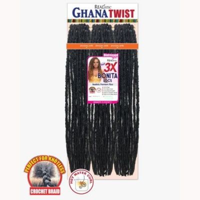 REALISTIC 3X GHANA #2 BOHO WATER SOFT LOCS 24"