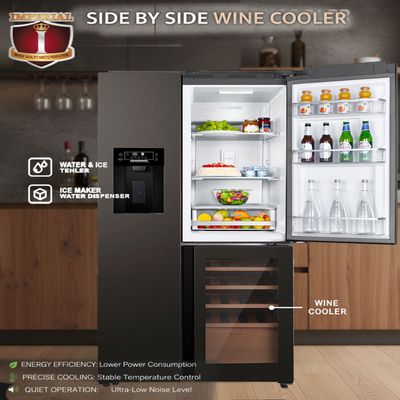 IMP25-WINE &amp; CHEESE CAKE WATER DISPENSER ICE-MAKER WINE COOLER INVERTER FRIDGE