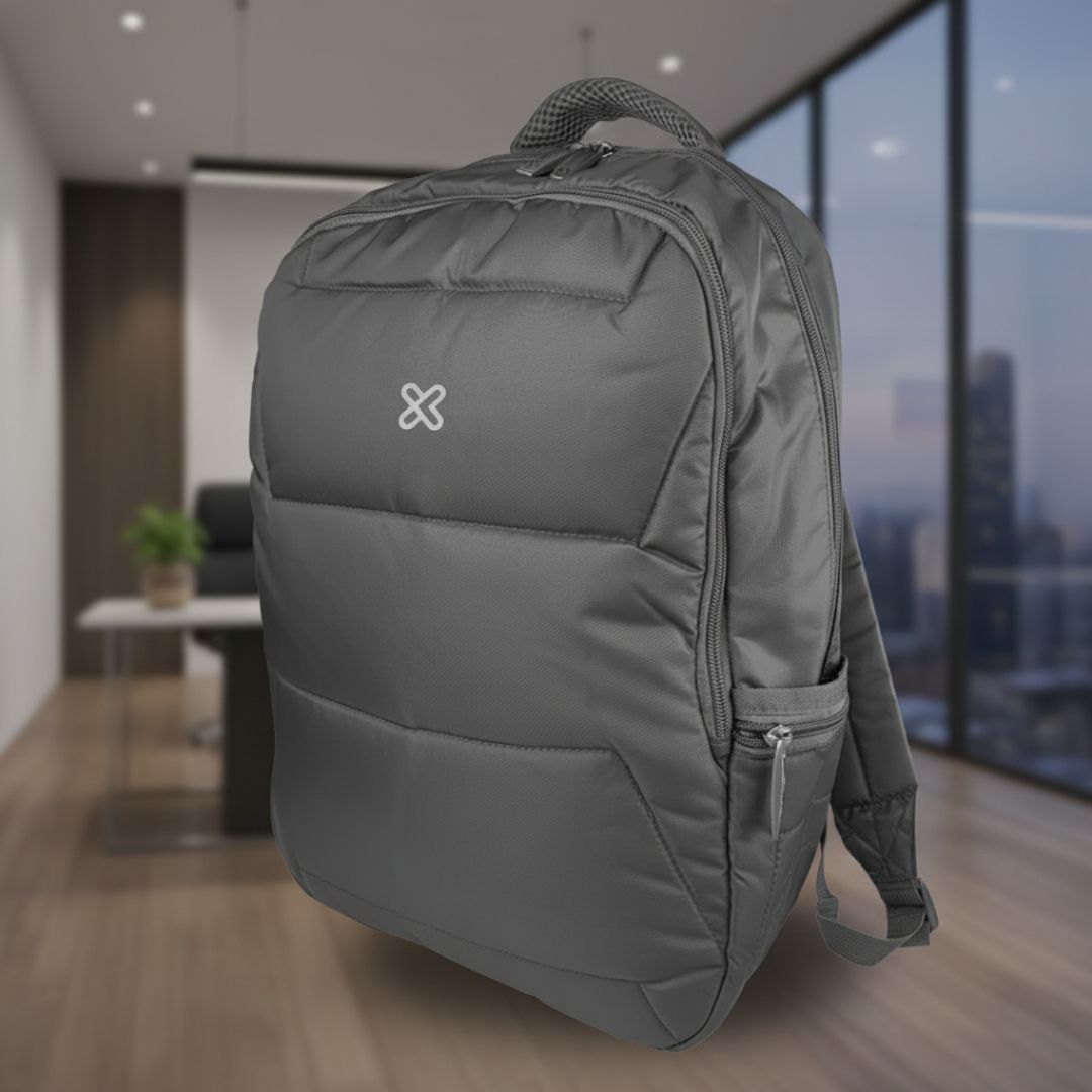 Klip Xtreme - Notebook carrying backpack - 15.6" - 1200D Nylon - Gray - Two Compartments