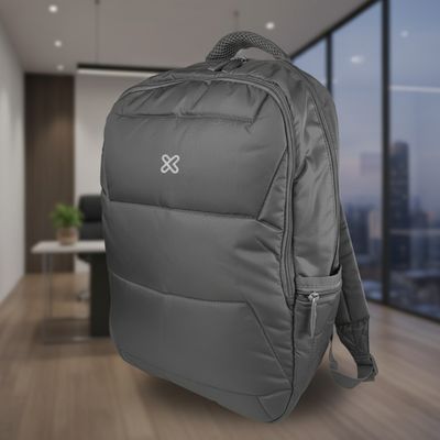 Klip Xtreme - Notebook carrying backpack - 15.6" - 1200D Nylon - Gray - Two Compartments