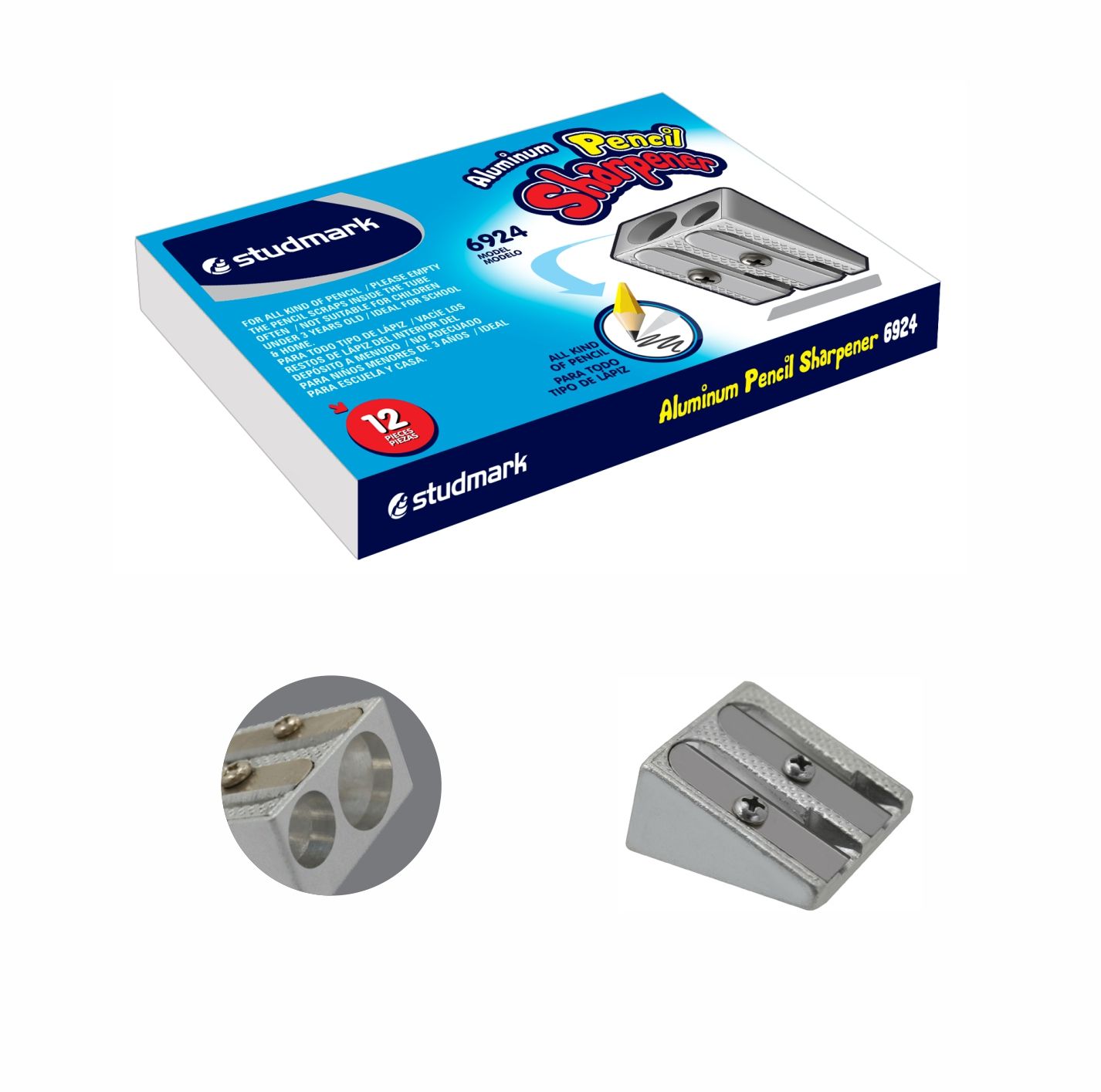 ST-06924 STUDMARK 2 HOLE METAL SHARPENER