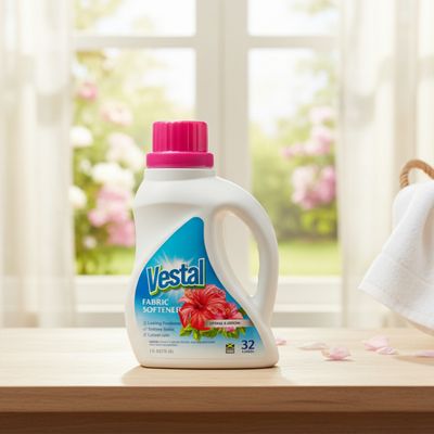 VEST-FABS1.5-SB VESTAL FABRIC SOFTNER-SPRING BLOOSOM  1.5LT
