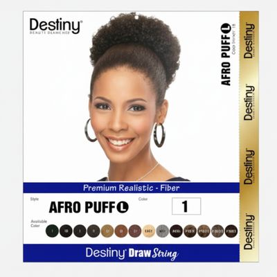 DESTINY DRAW STRING AFRO PUFF(SMALL) #1