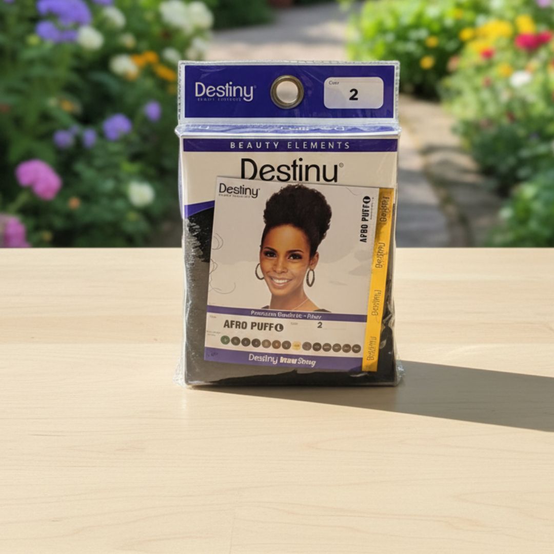 DESTINY DRAW STRING AFRO PUFF(LARGE) #2