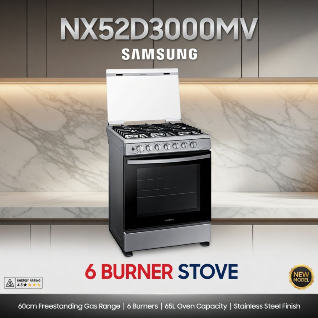NX52D3000MV SAMSUNG  6 BURNER STOVE