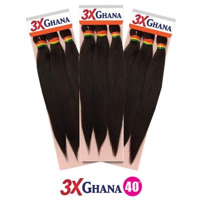 #2 REALISTIC  3X GHANA X-PRESSION 40" HAIR