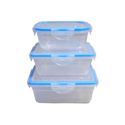 JB-09-60 3PCS RECTANGULAR PLASTIC DISH SET