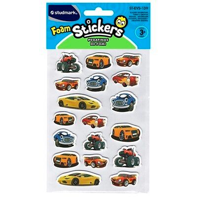 ST-EVS-139 ADHESIVE FOAM SHAPES-CARS