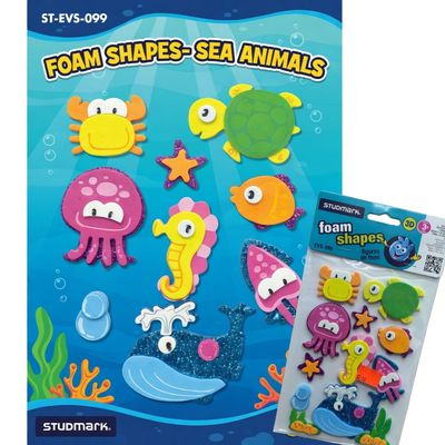 ST-EVS-099 FOAM SHAPES- SEA ANIMALS