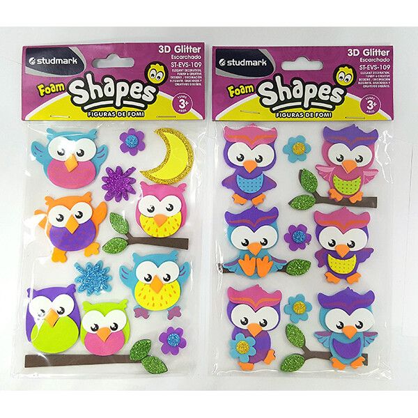 ST-EVS-109 FOAM SHAPES- OWLS