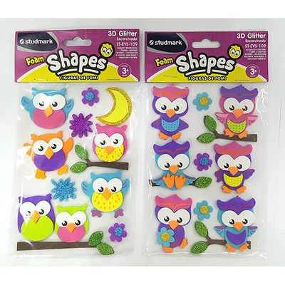 ST-EVS-109 FOAM SHAPES- OWLS