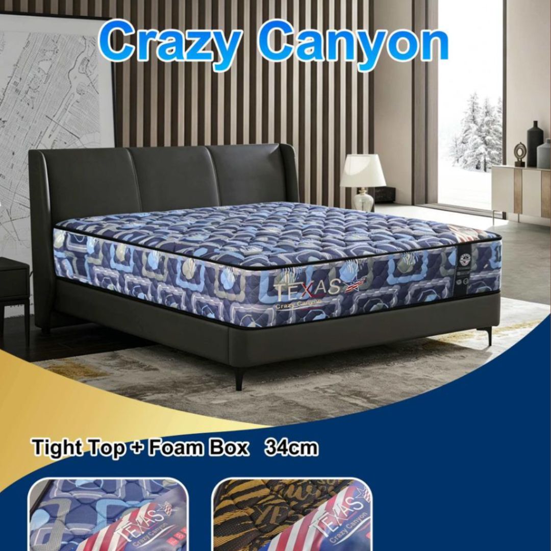 TEXAS CRAZY COLOR QUEEN MATTRESS
