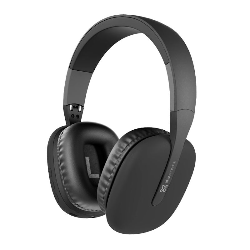 Klip Xtreme - KWH-010BK - Headphones - For Home audio / For Portable electronics / For Professional audio / For Cellular phone - Wireless - 25Hrs - Black - BT