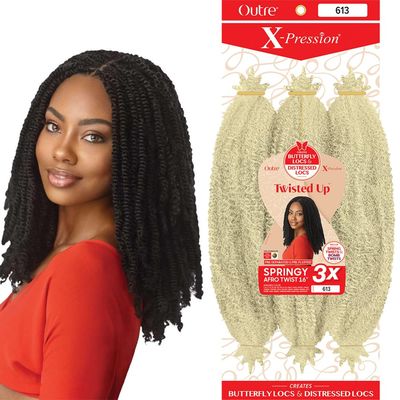 OUTRE X-PRESSION SPRINGY AFRO TWIST 16" #613 HAIR