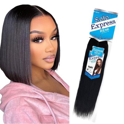 SOLO EXPRESS REMI HUMAN HAIR YAKI 12" #1 HAIR
