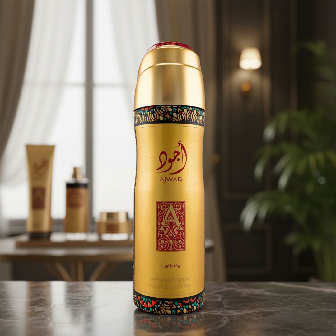 LATTAFA "AJWAD" PERFUMED BODY SPRAY 200ML 6.67FL.OZ