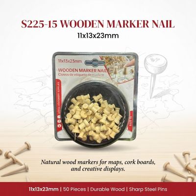 S225-15 WOODEN MARKER NAIL 11x13x23mm
