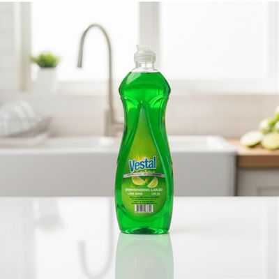 VEST-DSHLIQA600A  VESTAL DISH WASHING LIQUID LIME SHINE 600ML
