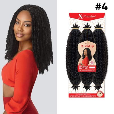 OUTRE X-PRESSION 3X SPRINGY AFRO TWIST #4 HAIR