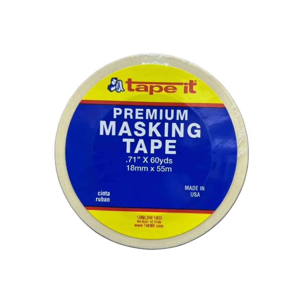 TAPE IT PREMIUM MASKING TAPE .71"x 60 YDS