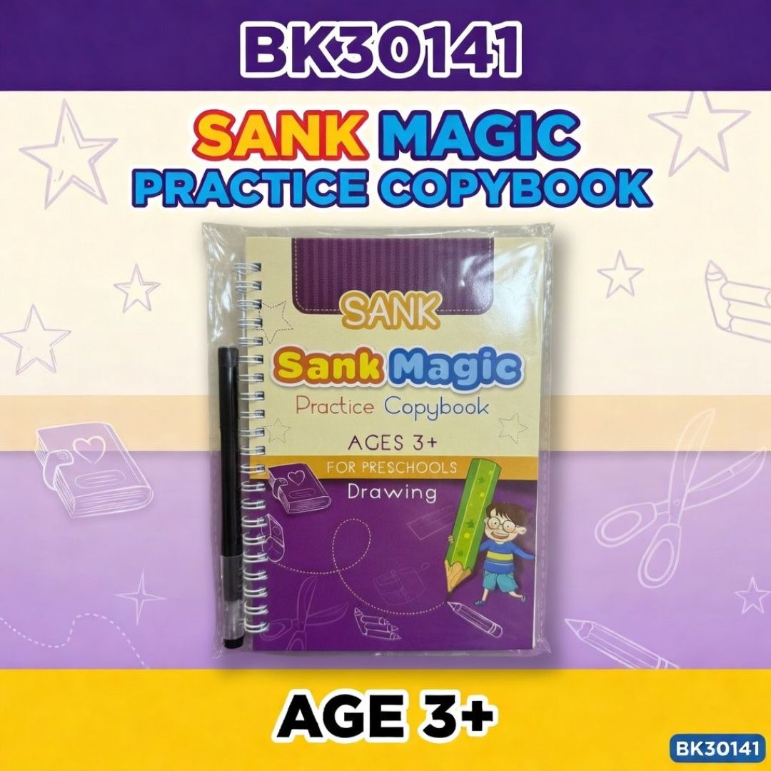 BK30141 SANK MAGIC PRACTICE COPYBOOK AGE 3+