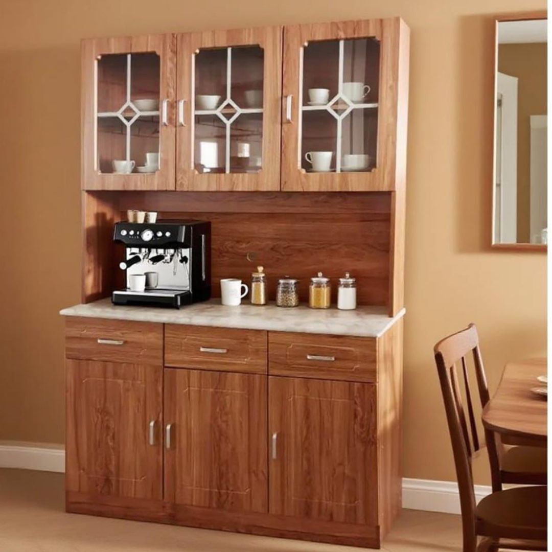 BSK319K WOODEN KITCHEN CABINET (2 BOXES)(DIMENSIONS: 47"W * 75"H)
