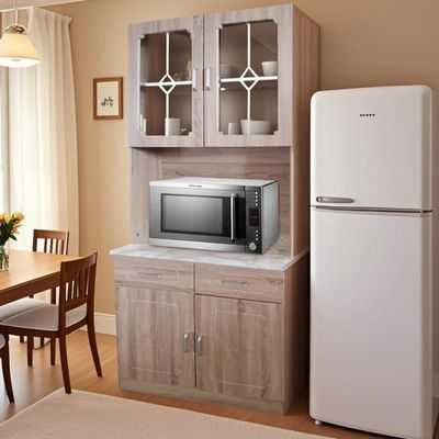 BSK315K WOODEN KITCHEN CABINET (2 BOXES) (DIMENSIONS: 31"W*75"H)