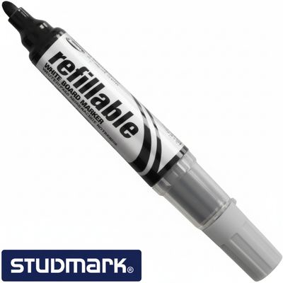 ST-03558A STUDMARK REFILLABLE WHITEBOARD MARKER 800M (BLACK)