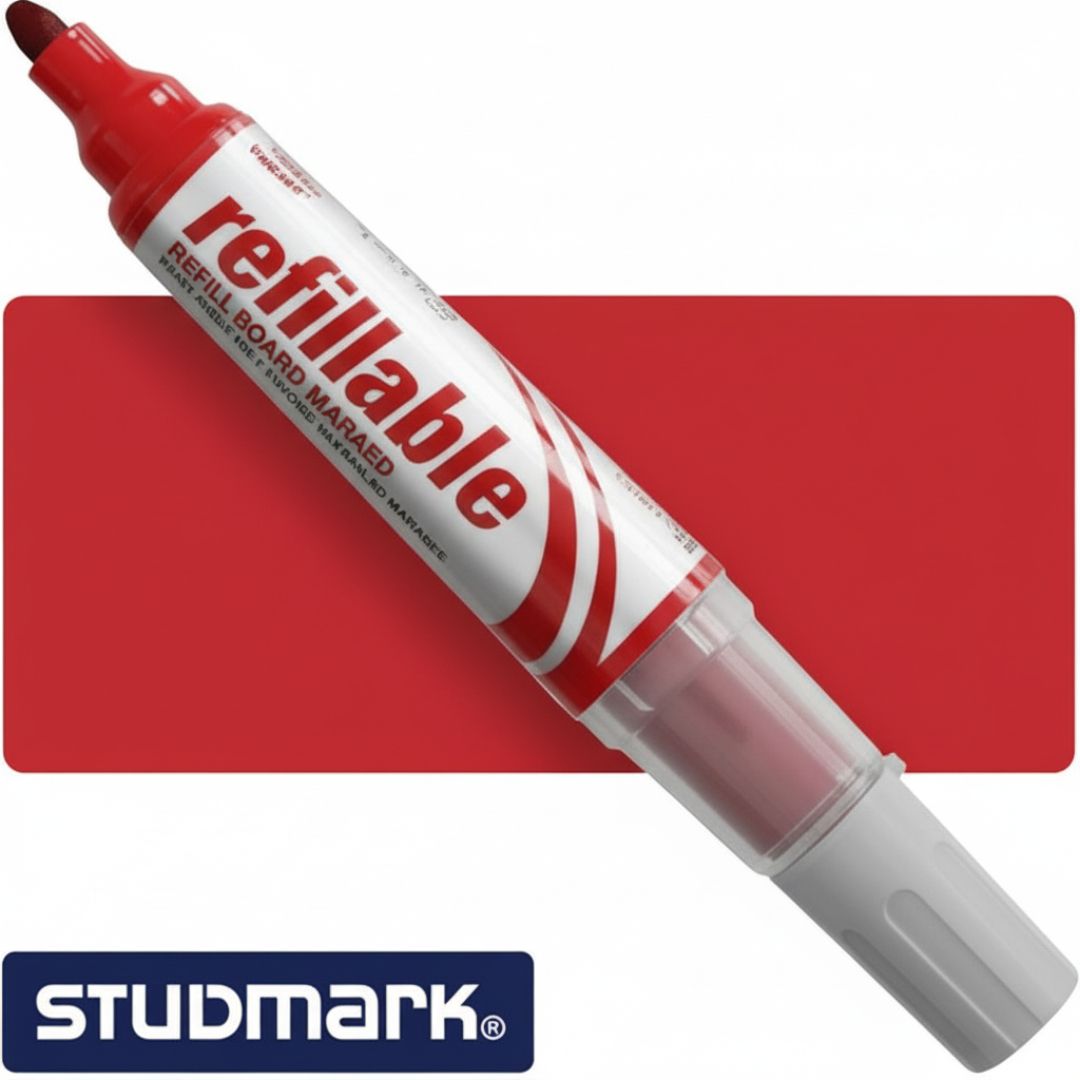 ST-03558B STUDMARK REFILLABLE WHITEBOARD MARKER 800M (RED)