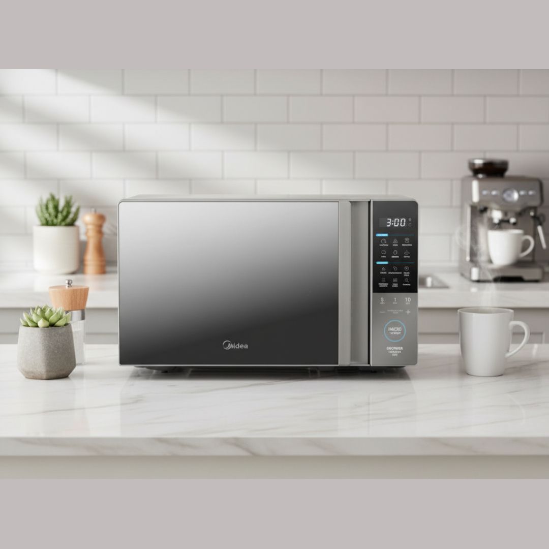 MD-1.1-STYLISH-MVE MIDEA MICROWAVE 0.8CF FINGERPRINT RESISTANT
