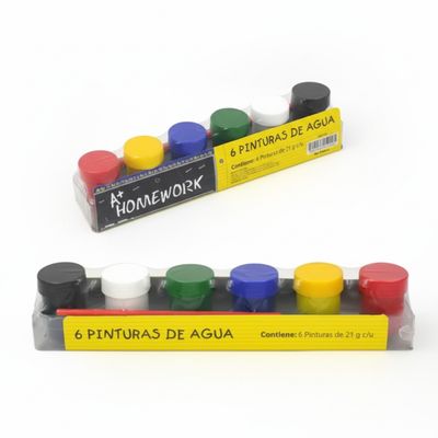 UC1191 A+ HOMEWORK TEMPERA PAINTS 6JAR