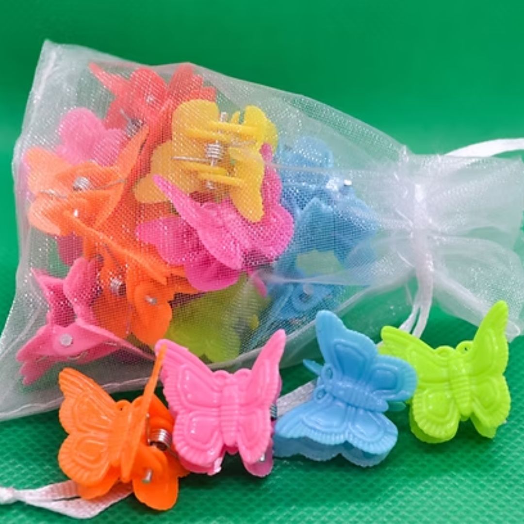 PASTEL BUTTERFLY HAIR CLIPS