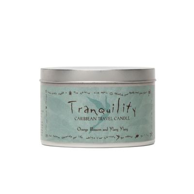 TRANQUILITY TRAVEL CANDLE ORANGE BLOSSOM &amp; YLANG YLANG 91g/3.2oz
