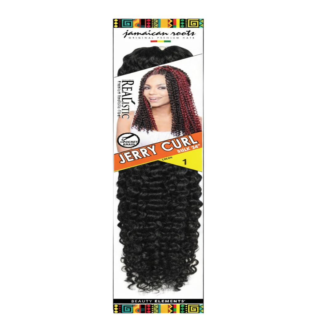 REALISTIC JERRY CURL BULK 24" HAIR #1