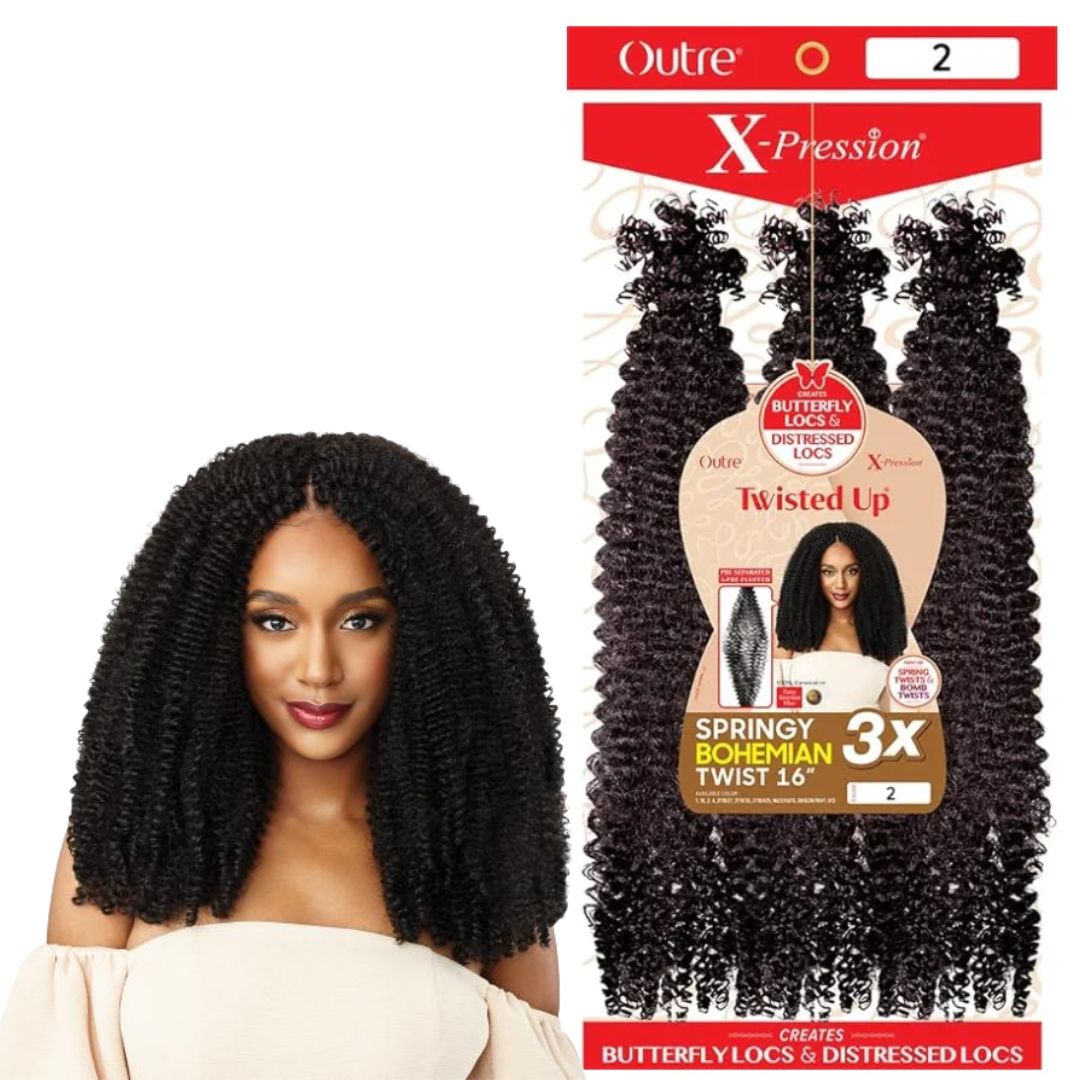 OUTRE TWISTED UP SPRINGY BOHEMIAN TWIST 16" HAIR #2