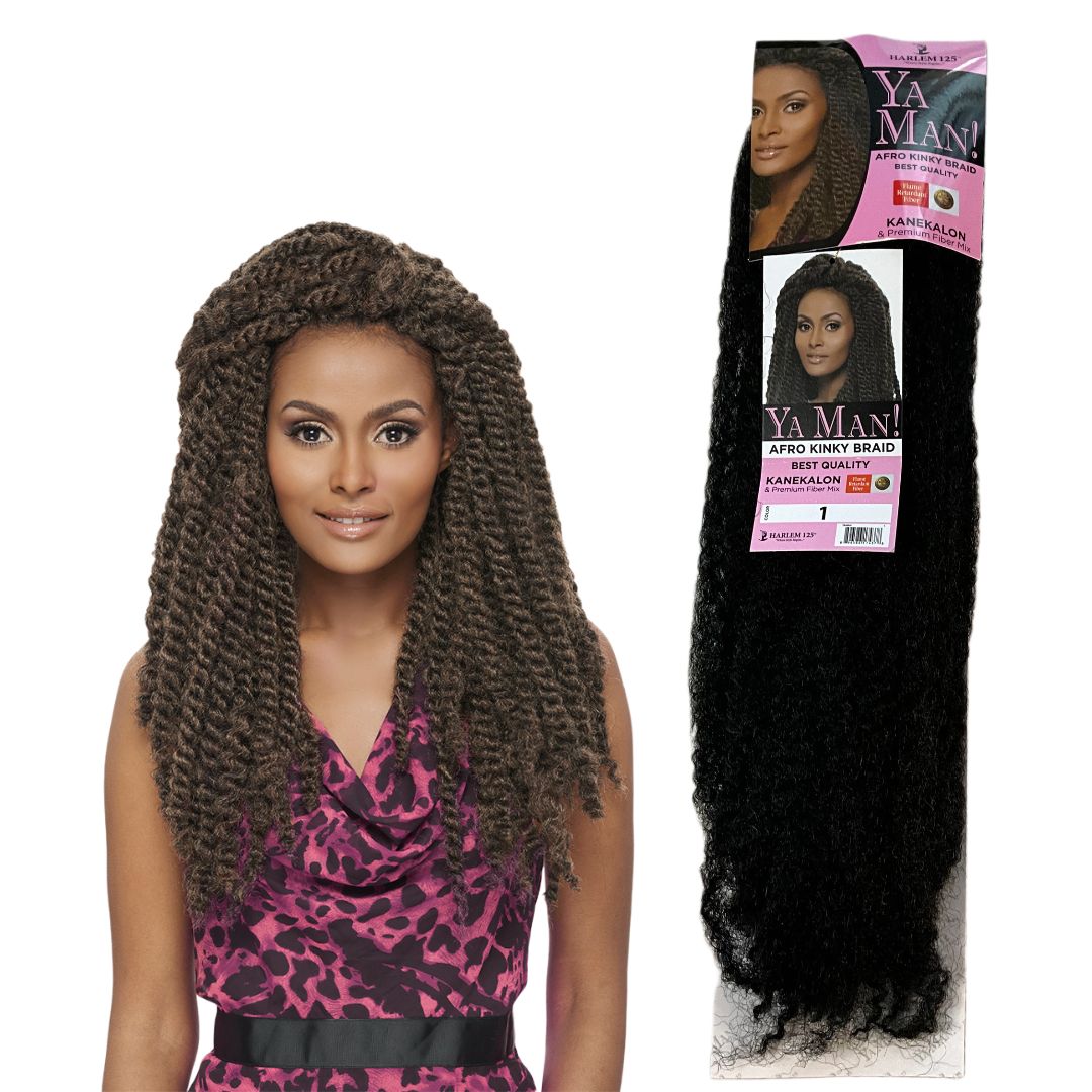 HARLEM YA MAN AFRO KINKY BRAID 18" HAIR #1