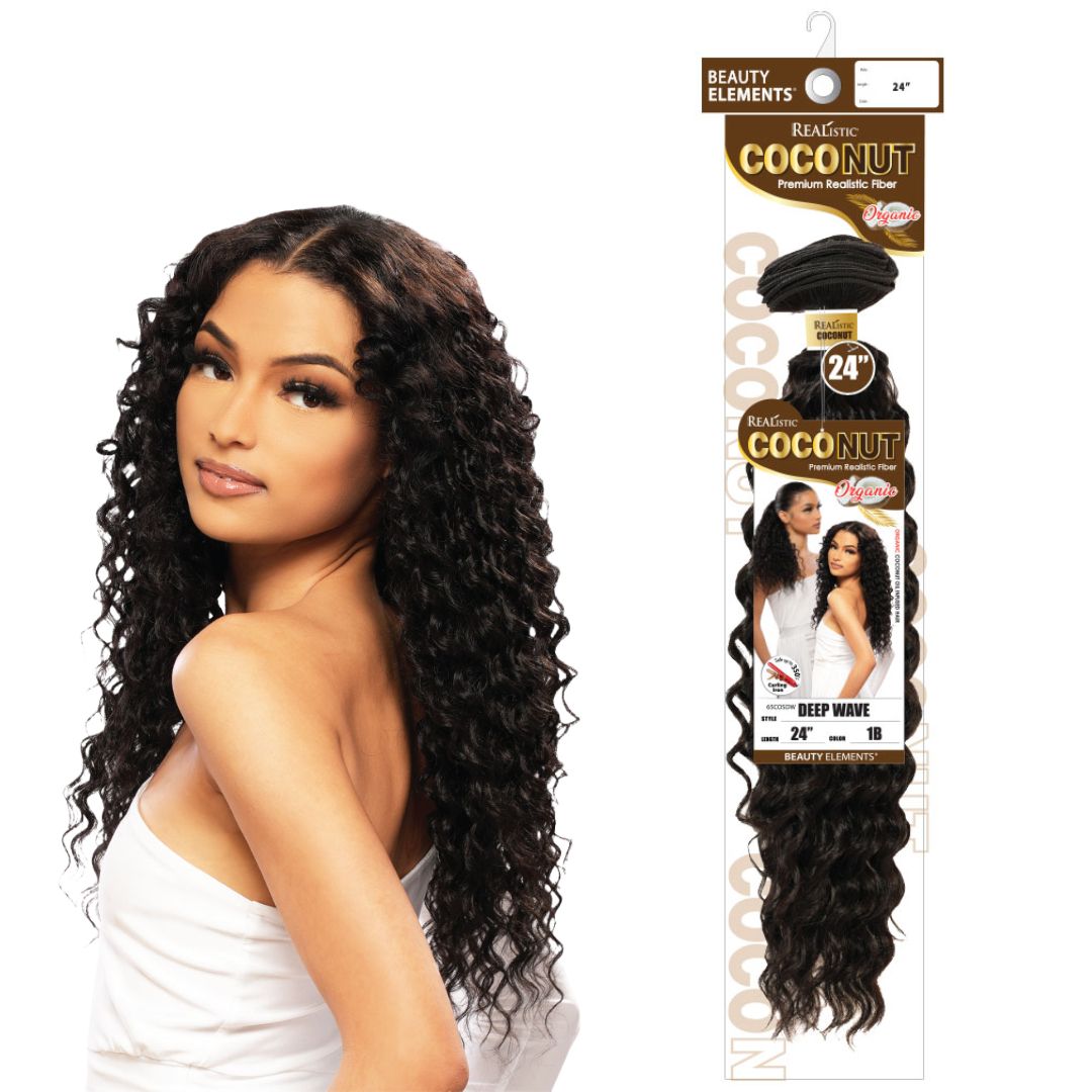 BIJ- REAL COCONUT DEEP WAVE 24" HAIR #1B